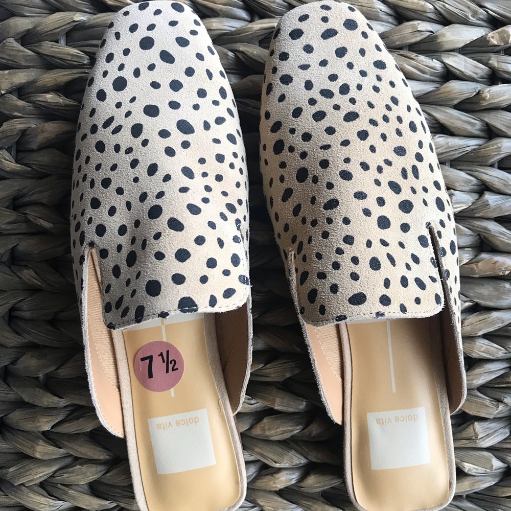 Dolce Vita Leopard Suede Mule